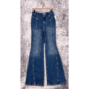 Free People Blue Flare Denim Jeans